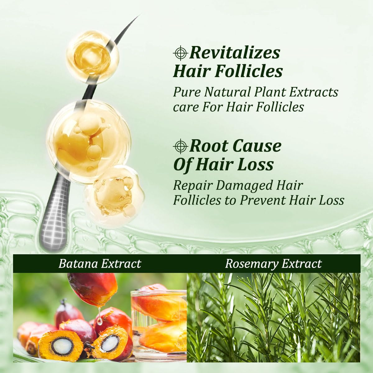 Bundle of 2 Batana Oil Shampoo for Nourishing & Rejuvenating Growth - Perfect for Both Men & Women!