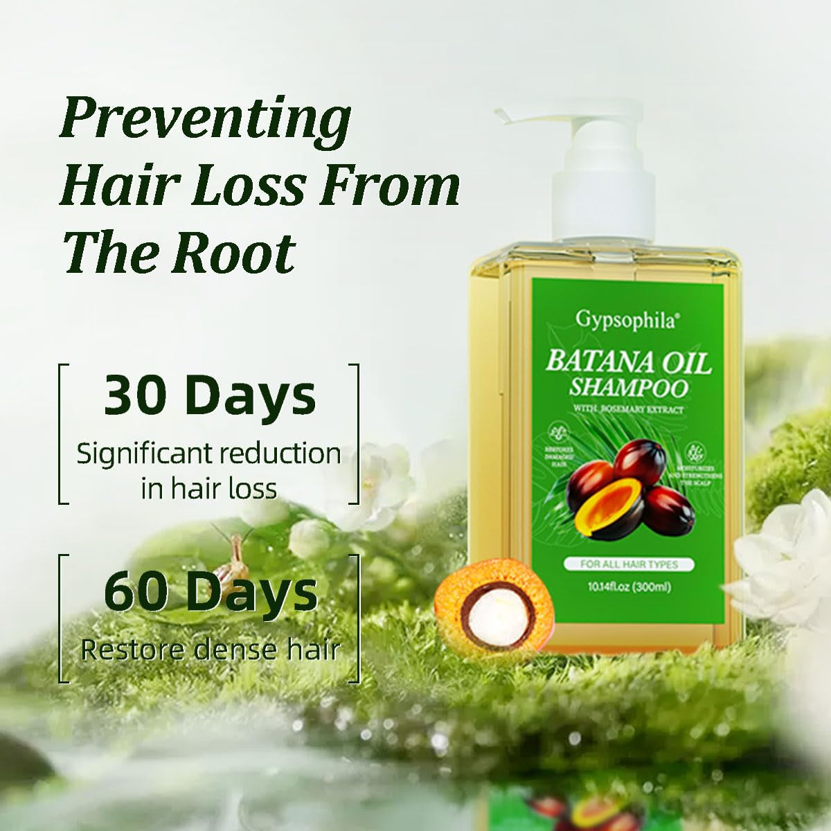 Bundle of 2 Batana Oil Shampoo for Nourishing & Rejuvenating Growth - Perfect for Both Men & Women!